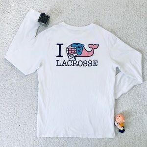 Vineyard Vines Whale Lacrosse Pocket Tee Shirt Lrg